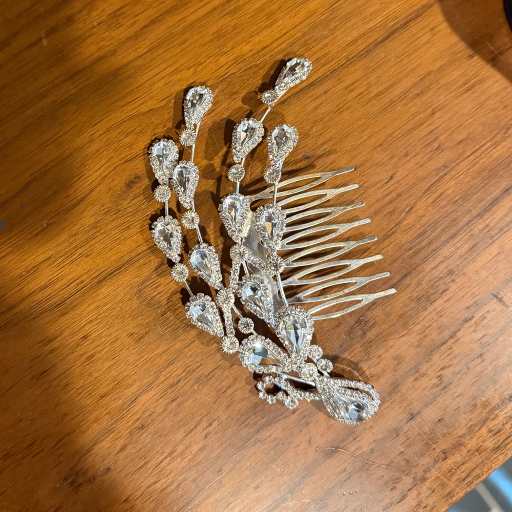 Silver Hair Comb